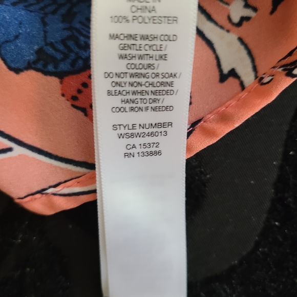 BOGO*  Peach floral spaghetti straps top - Picture 4 of 5